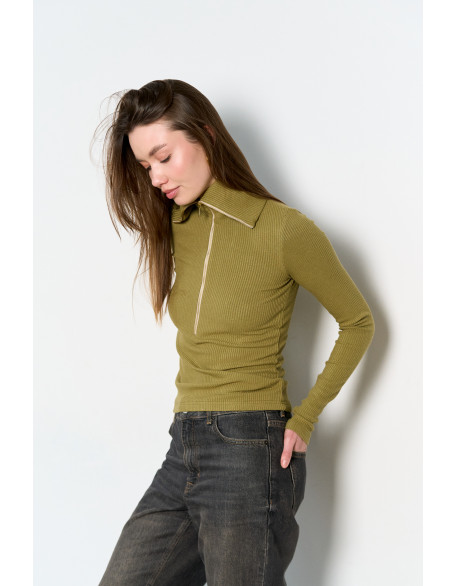 Лонгслив на молнии 