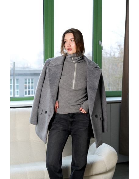 Лонгслив на молнии 