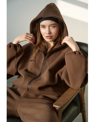 Костюм ZIP с начесом шоколад