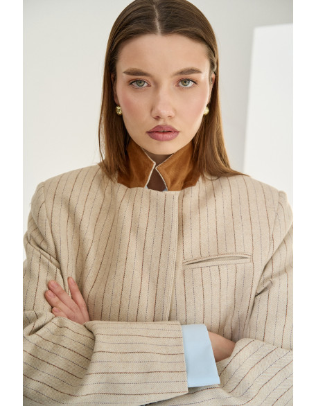 Жакет Base в полоску 