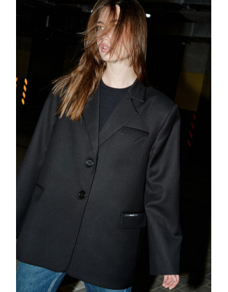 Жакет Base Oversize черный