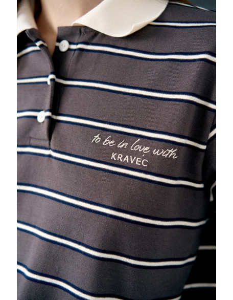 Лонг POLO в полоску 