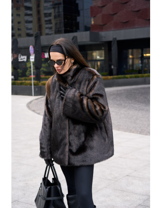 Шуба Vintage mini коричневая