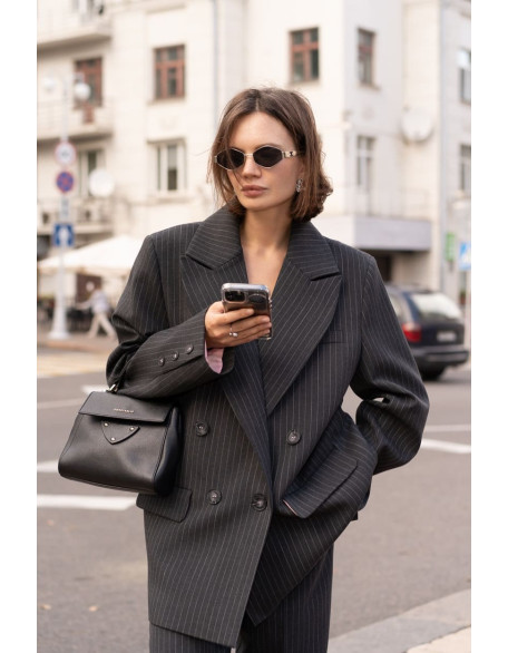 Жакет Grey Stripe двубортный 