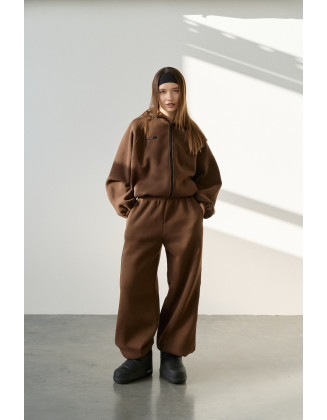 Костюм ZIP с начесом шоколад