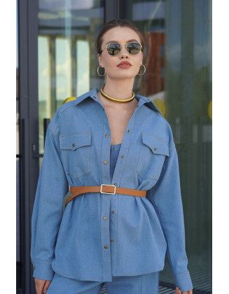 Рубашка Denim голубая