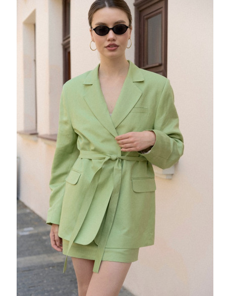 Юбка мини изо льна 