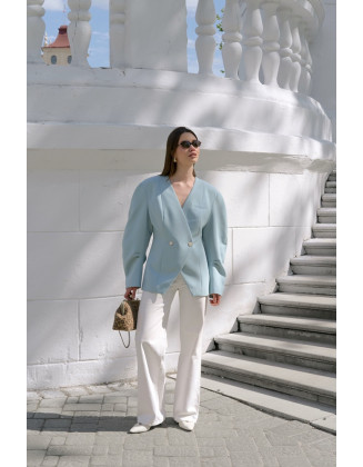 Жакет Oui Jacket голубой