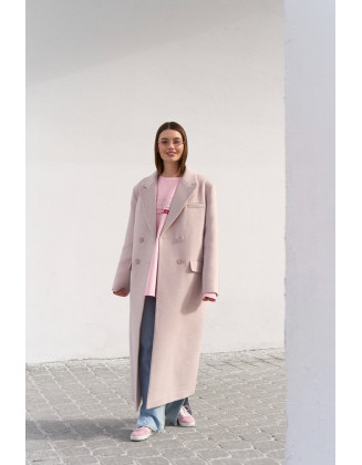 Пальто макси  Simply PINK розовое