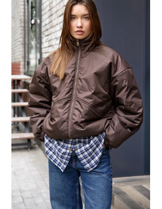 Бомбер шоколадный