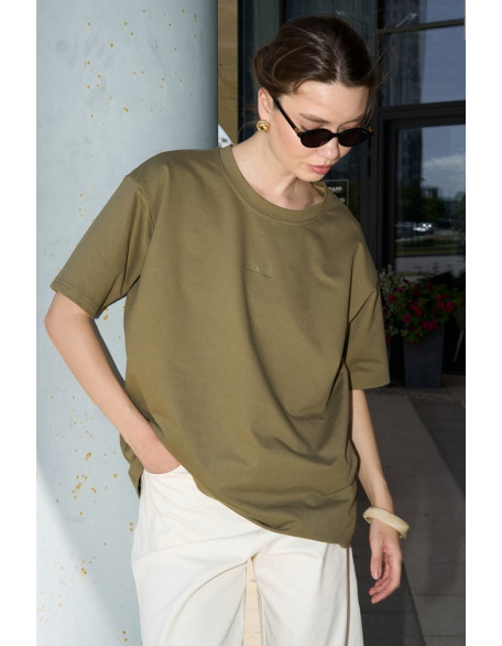 Футболка с резиновым лого 