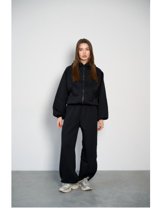 Костюм ZIP с начесом черный