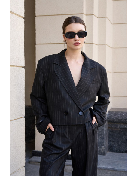 Кроп Жакет Black Stripe Кроп Жакет Black Stripe