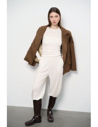 Брюки Бандо молочные