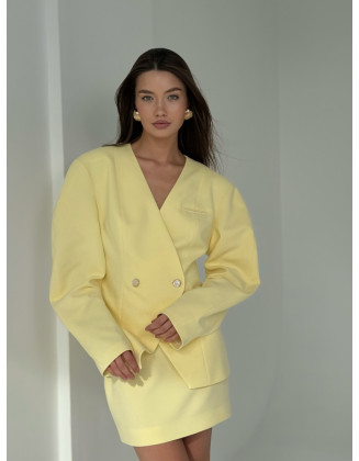 Юбка мини lemon желтая