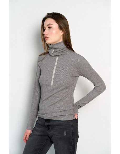 Лонгслив на молнии 