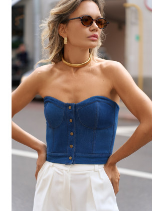 Корсет Denim синий