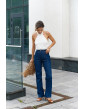 Брюки Denim straight синие