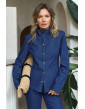 Рубашка Denim с подплечником синяя