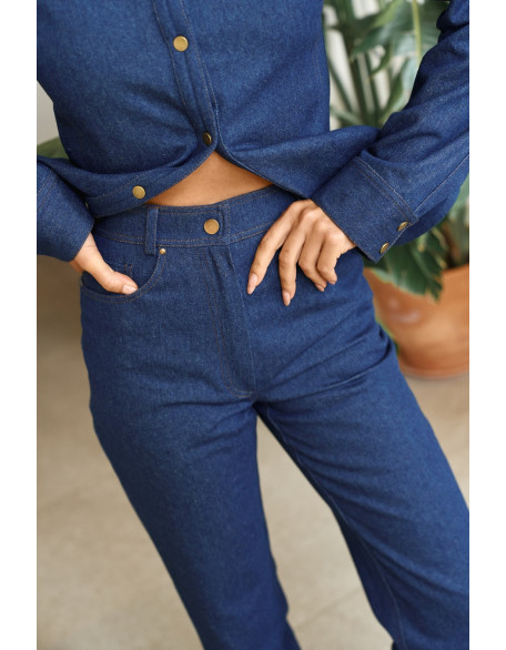 Брюки Denim straight 