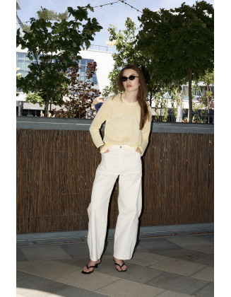 Брюки Denim бананы сливочный