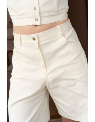 Шорты Бермуды сливочные