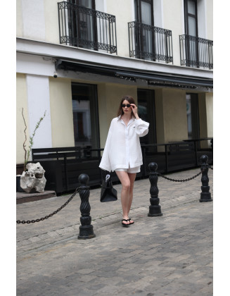 Костюм Рубашка и шорты белый