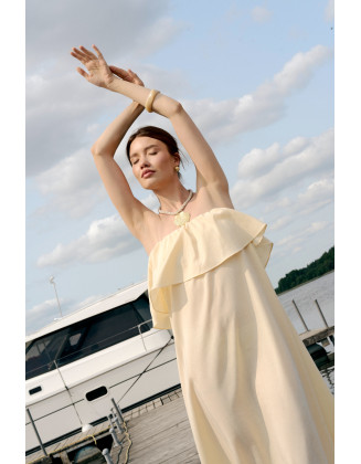 Платье Ницца сливочное