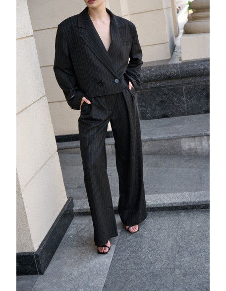 Кроп Жакет Black Stripe 