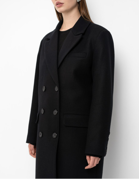 Пальто макси Simply black  Пальто макси Simply black