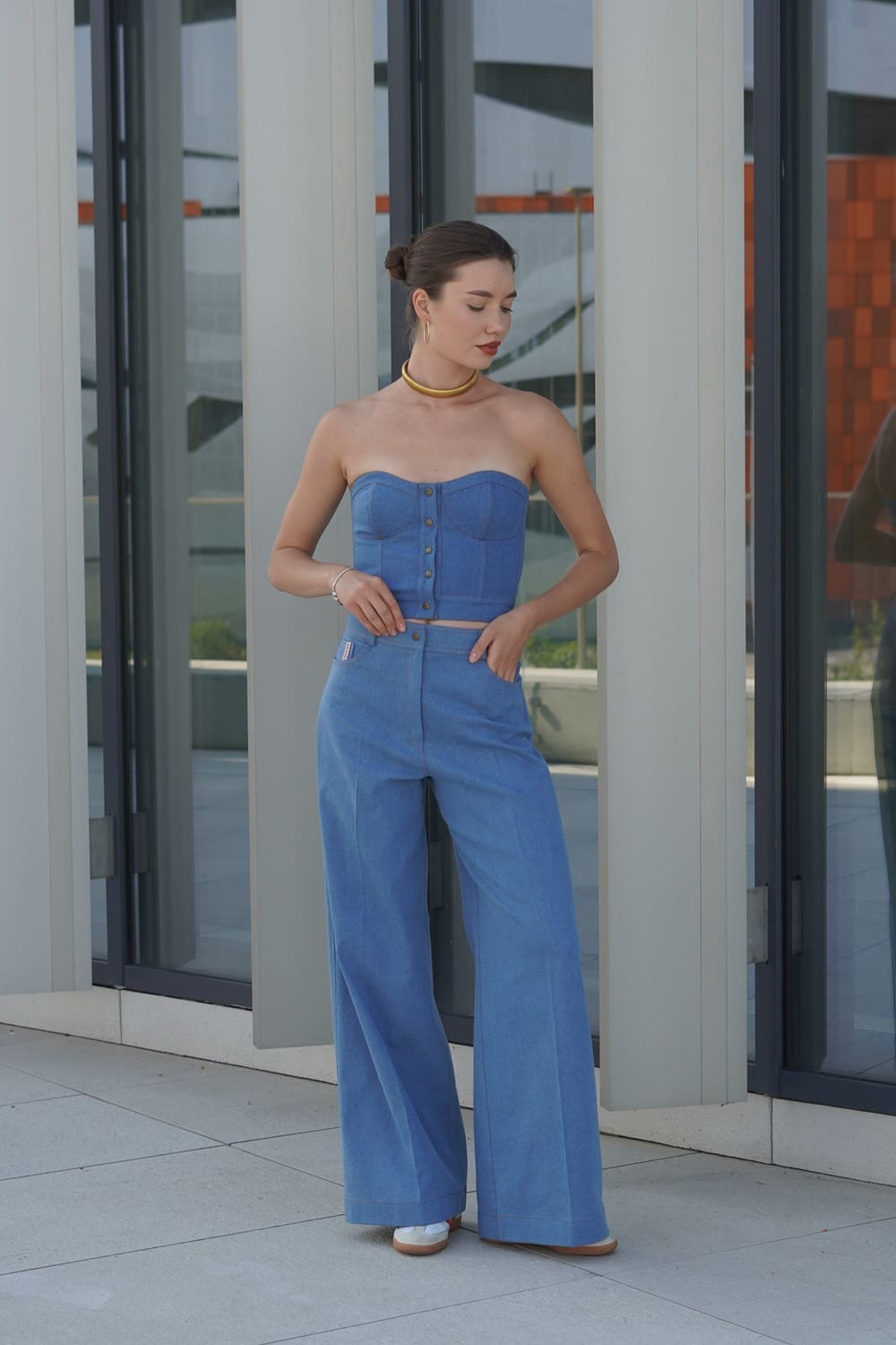 Брюки Denim голубые