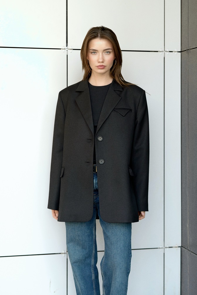 Жакет Base Oversize черный