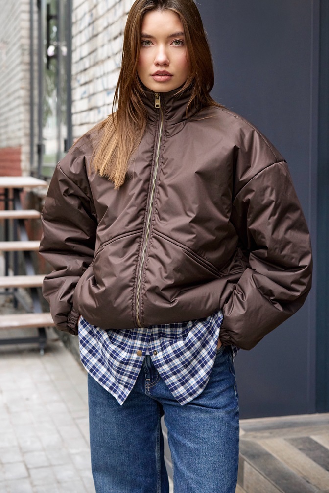 Бомбер шоколадный